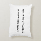 Your Photo or Text Here (Customizable Design) アクセントクッション (裏面(縦))