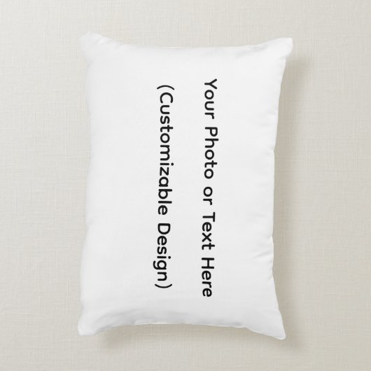 Your Photo or Text Here (Customizable Design) アクセントクッション (裏面(縦))