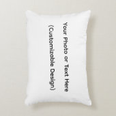 Your Photo or Text Here (Customizable Design) アクセントクッション (正面(垂直))