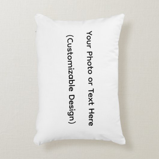 Your Photo or Text Here (Customizable Design) アクセントクッション (正面(垂直))