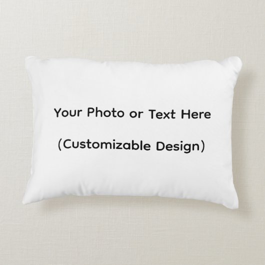 Your Photo or Text Here (Customizable Design) アクセントクッション (裏面)