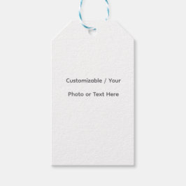 Your Photo or Text Here (Customizable Design) ギフトタグ