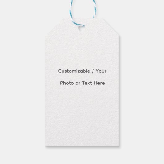 Your Photo or Text Here (Customizable Design) ギフトタグ (裏面)