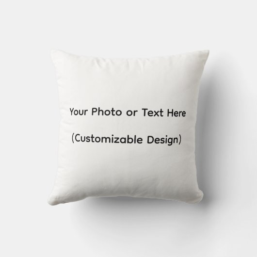 Your Photo or Text Here (Customizable Design) クッション (裏面)