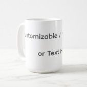 Your Photo or Text Here (Customizable Design) コーヒーマグカップ (正面左)