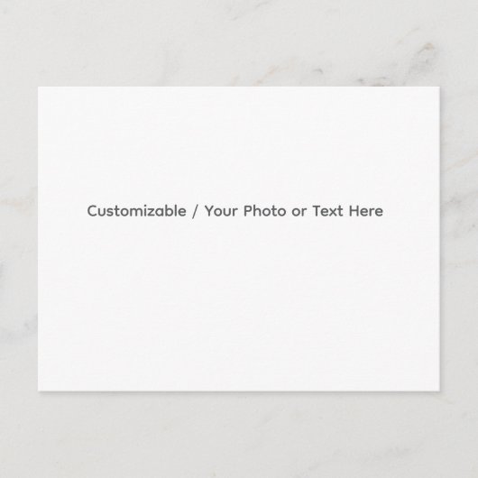 Your Photo or Text Here (Customizable Design) シーズンポストカード (正面)