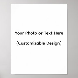 Your Photo or Text Here (Customizable Design) ポスター