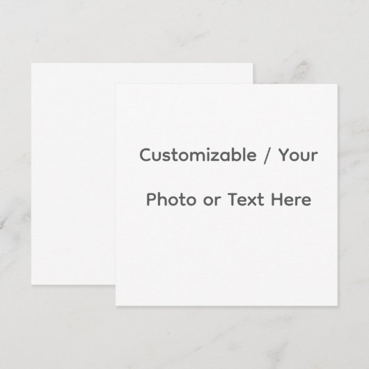 Your Photo or Text Here (Customizable Design) 招待状 (正面/裏面)