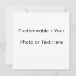 Your Photo or Text Here (Customizable Design) 招待状