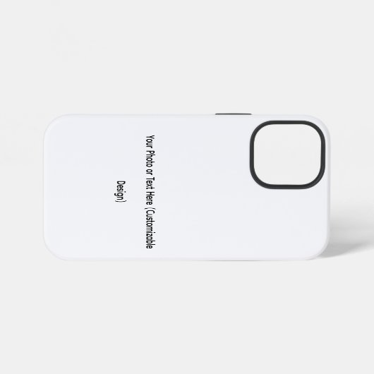 Your Photo or Text Here (Customizable Design) iPhoneケース (裏面横)