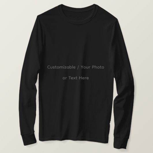 Your Photo or Text Here (Customizable Design) Tシャツ (デザイン正面)