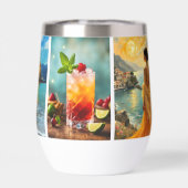 Your Photo Travel Logo Business Insulated Tumbler (背面)