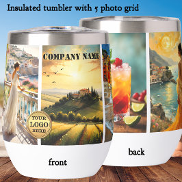 Your Photo Travel Logo Business Insulated Tumbler