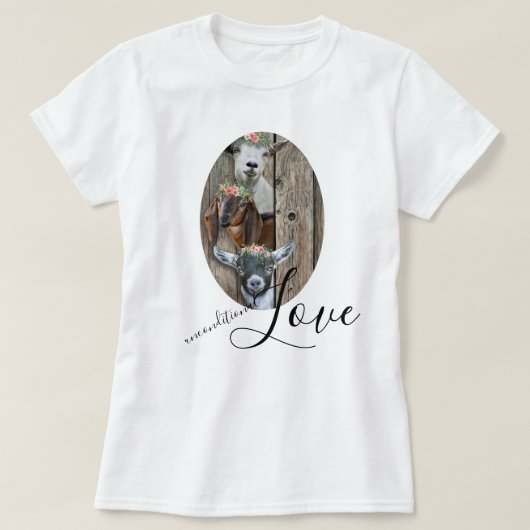 Your Photo Unconditional Love Tシャツ (デザイン正面)
