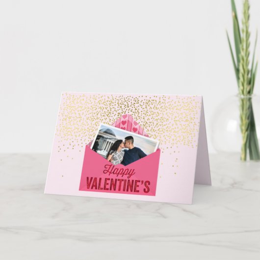 YOUR photo Valentine's Day Firstキス カード (正面)