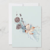 Your Photo Water color Woodland Deer 招待状 (裏面)