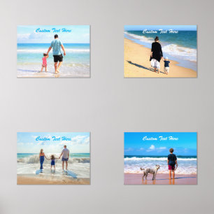 Your Photosお気に入りの Wall Art Set with カスタム Photos文字