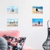 Your Photosお気に入りの Wall Art Set with カスタム Photos文字 (リビング)