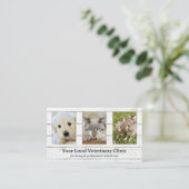 Your Photos動物獣医クリニックアポイントメント 名刺 (スタンド正面)