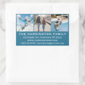 YOUR photos, 文字とカラーカスタムスタンプ 長方形シール (バッグ)