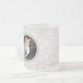Your Photos Cat Memorial Paw Prints Sand Mug フロストグラスマグカップ (正面左)