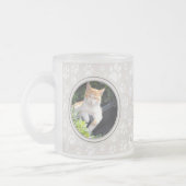 Your Photos Cat Memorial Paw Prints Sand Mug フロストグラスマグカップ (左)