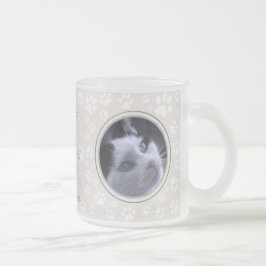 Your Photos Cat Memorial Paw Prints Sand Mug フロストグラスマグカップ