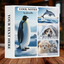 Your Photos Cool Winter Animal Lovers Binder