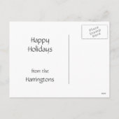 YOUR PHOTOS Holiday Motif文字はがき シーズンポストカード (裏面)