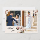 Your Photos Magnoliaの結婚サンキューカード サンキューカード (正面)
