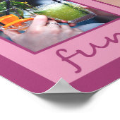 YOUR PHOTOS & MONOGRAMカスタムルームポスター ポスター (角)