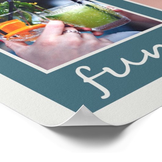 YOUR PHOTOS & MONOGRAMカスタムルームポスター ポスター (角)