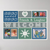 YOUR PHOTOS & MONOGRAMカスタムルームポスター ポスター (正面)