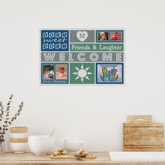 YOUR PHOTOS & MONOGRAMカスタムルームポスター ポスター (キッチン)