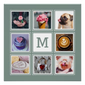 YOUR Photos, Monogram & Color poster ポスター (正面)