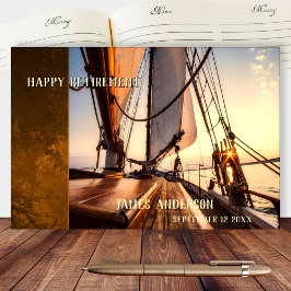 Your Photos Sailboat Retirement Guest Book ゲストブック