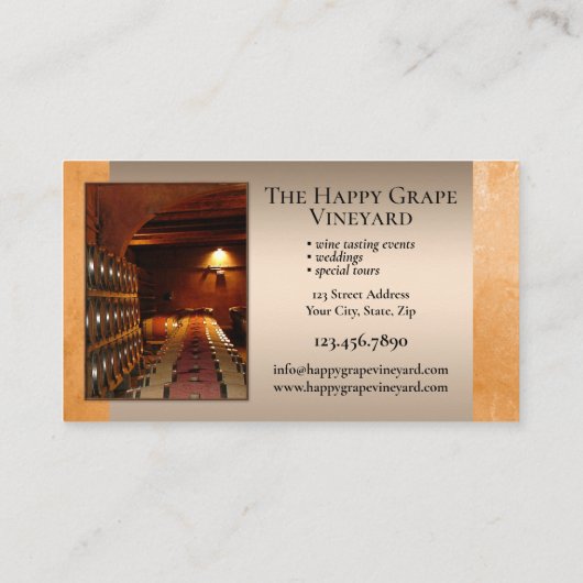 Your Photos Vineyardワイナリー 名刺 (裏面)