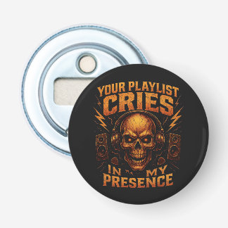 Your Playlist Cries Skull Headphone Music 栓抜き