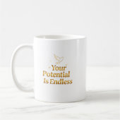 Your Potential Is Endless Dove Gold Motivation コーヒーマグカップ (左)