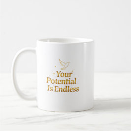 Your Potential Is Endless Dove Gold Motivation コーヒーマグカップ