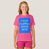 Your PowWow Image Hereカスタム先住民American Tシャツ (正面フル)