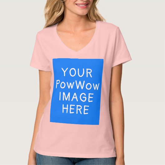 Your PowWow Image Hereカスタム先住民American Tシャツ (正面)