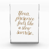 Your Presence: A Slow Sunrise フォトブロック (正面)