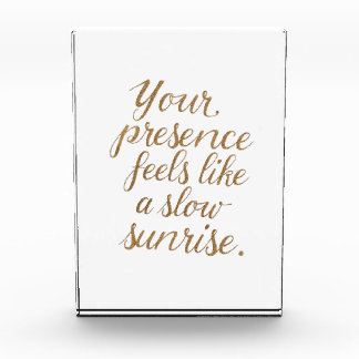 Your Presence: A Slow Sunrise フォトブロック