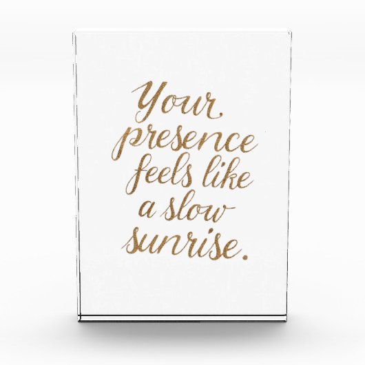 Your Presence: A Slow Sunrise フォトブロック (正面)