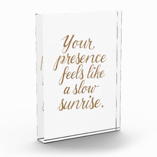 Your Presence: A Slow Sunrise フォトブロック (左)