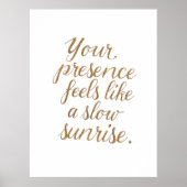 Your Presence: A Slow Sunrise ポスター (正面)