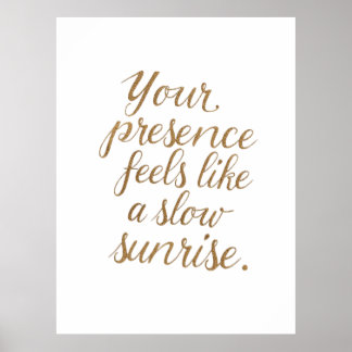 Your Presence: A Slow Sunrise ポスター