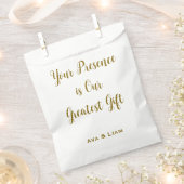 Your Presence is Our Greatest Gift フェイバーバッグ (クリップ留めされた状態)