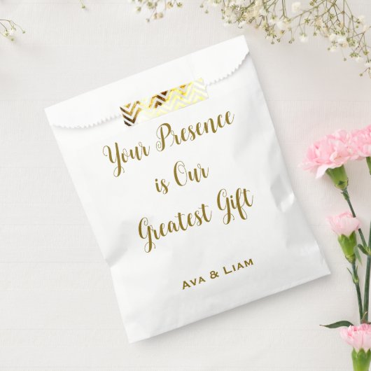 Your Presence is Our Greatest Gift フェイバーバッグ (封をした状態)